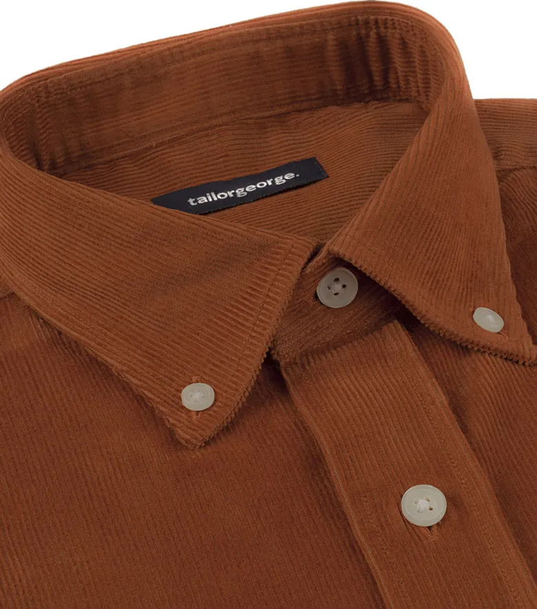 Chemise en velours côtelé épais