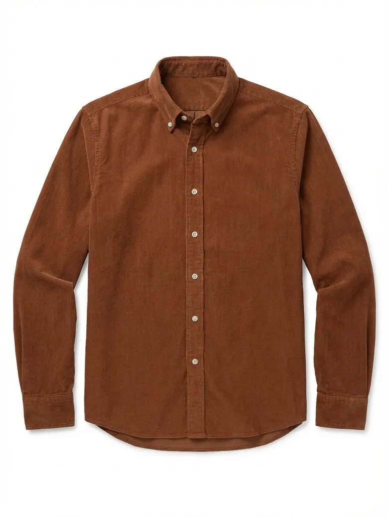 Chemise en velours côtelé épais