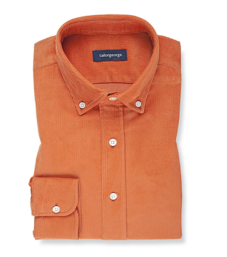 Chemise en velours côtelé épais