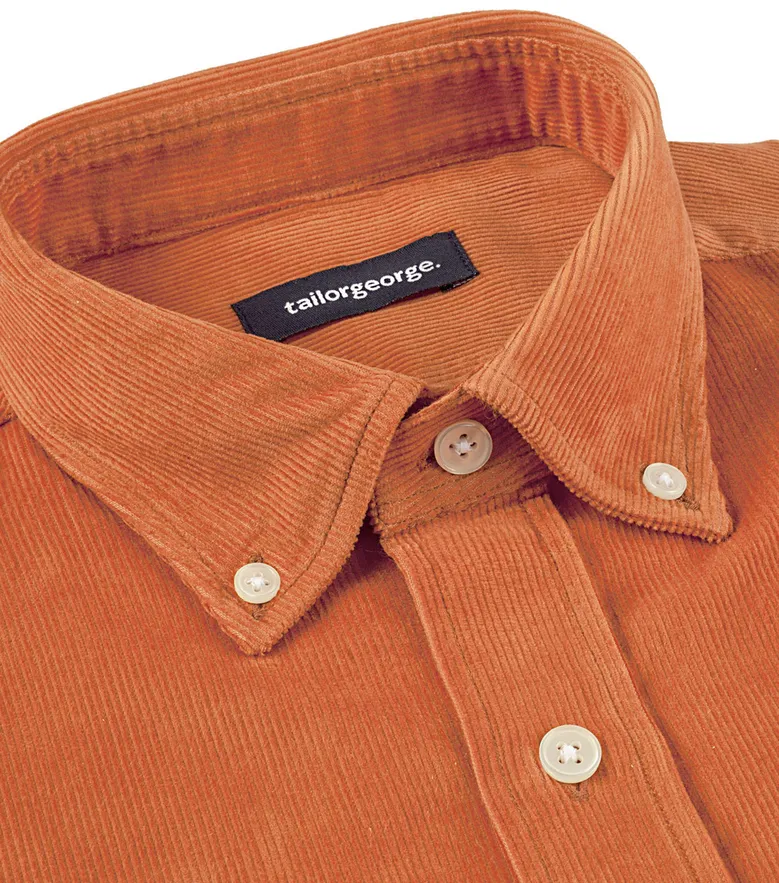 Chemise en velours côtelé épais