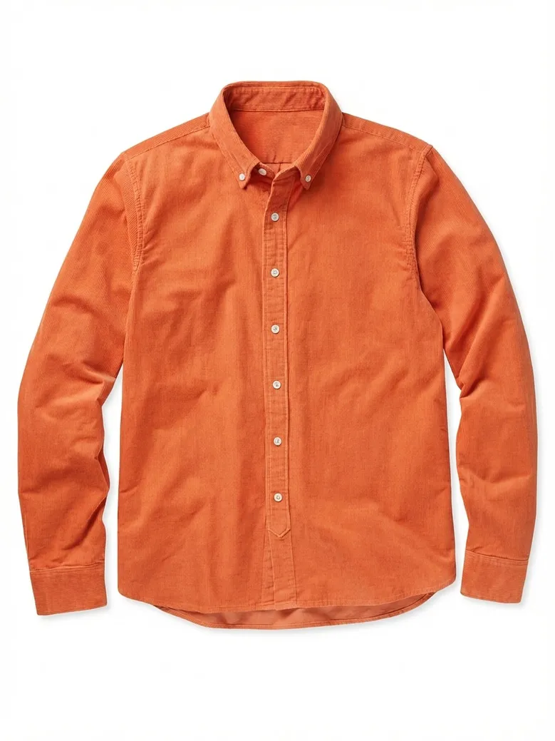 Chemise en velours côtelé épais