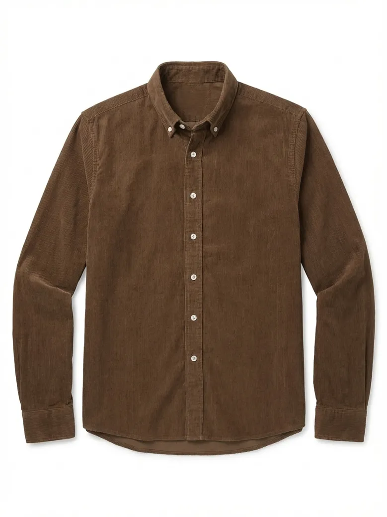 Chemise en velours côtelé épais