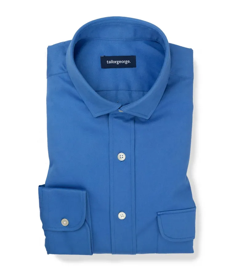 Chemise en gabardine épaisse