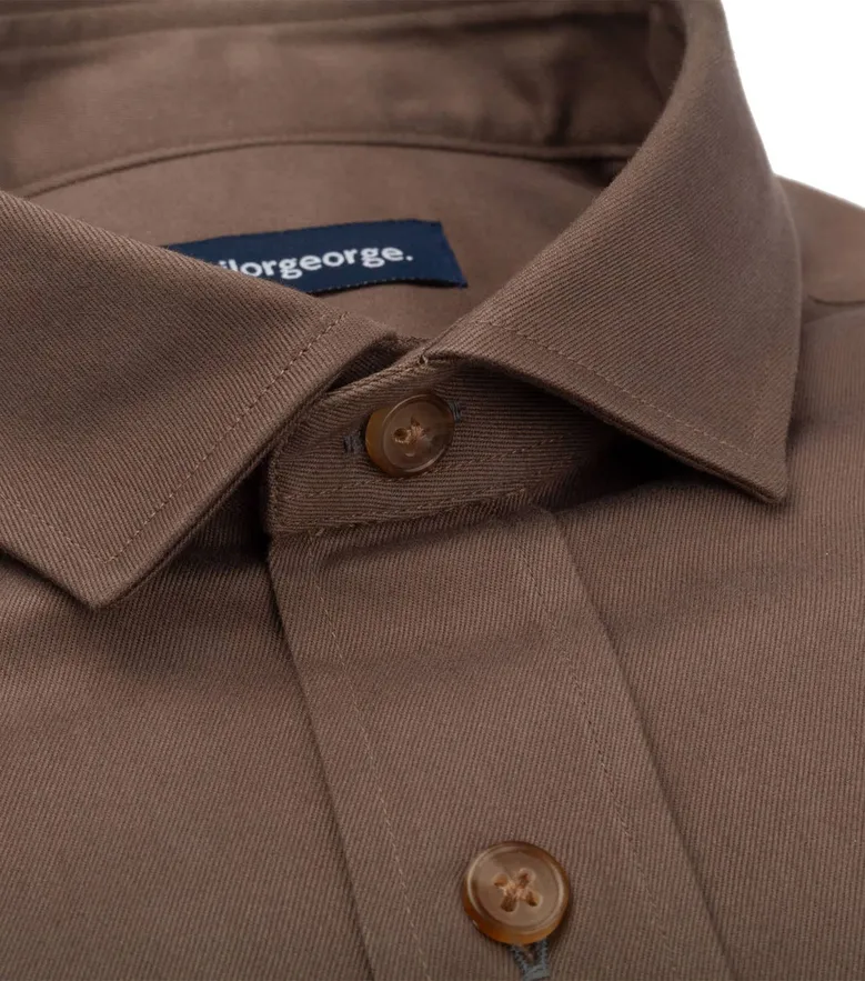 Chemise en gabardine épaisse