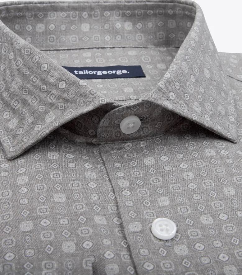 Chemise à motif en flanelle très légère