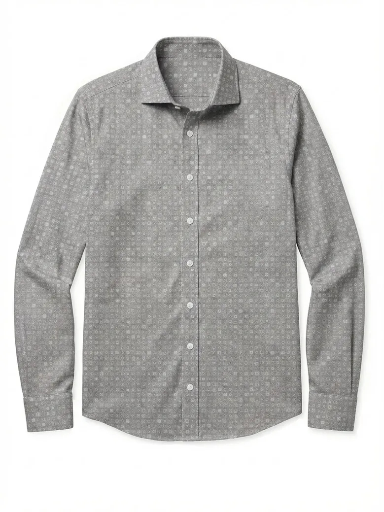 Chemise à motif en flanelle très légère