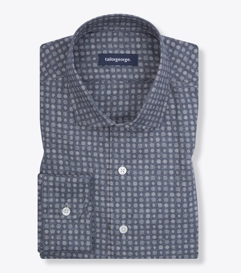 Chemise à motif en flanelle très légère