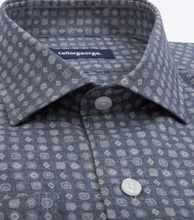 Chemise à motif en flanelle très légère