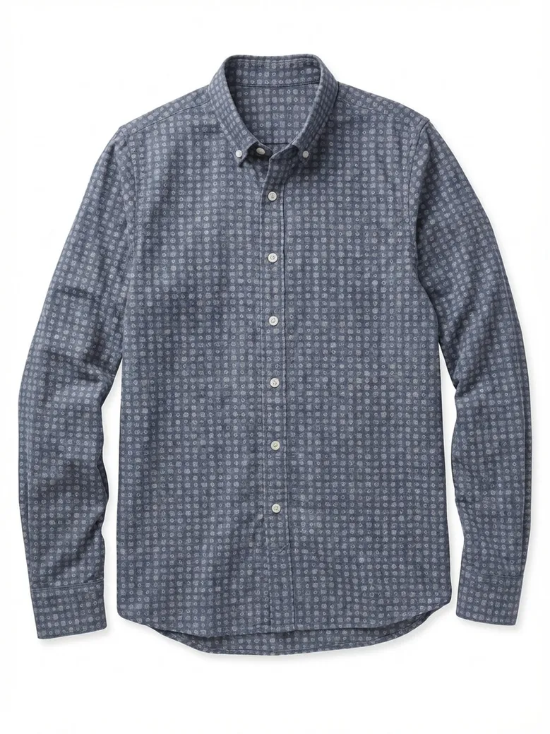 Chemise à motif en flanelle très légère