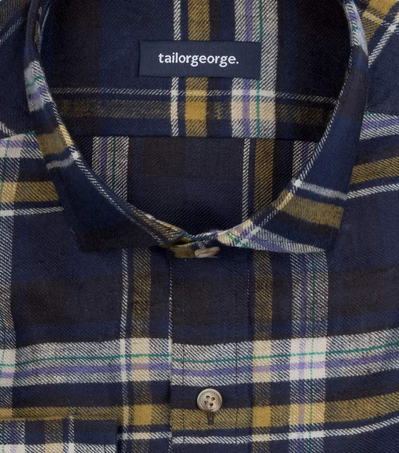 Chemise en lin épais