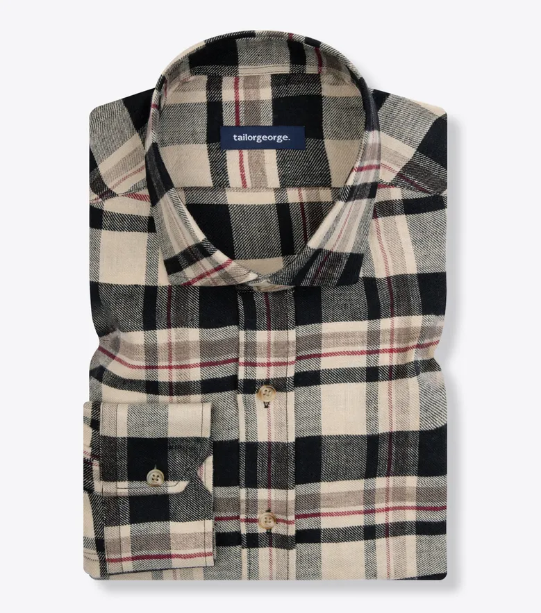 Chemise en lin épais