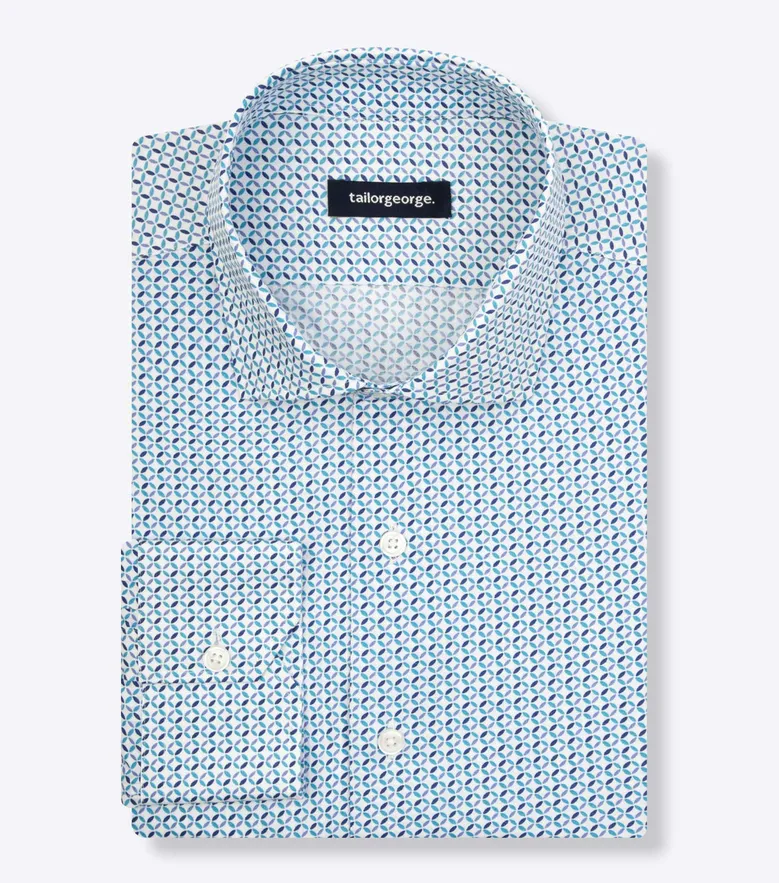 Chemise en popeline imprimée