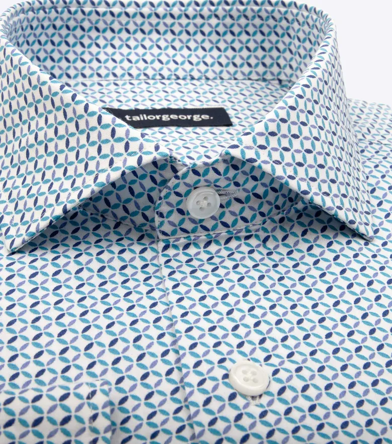 Chemise en popeline imprimée