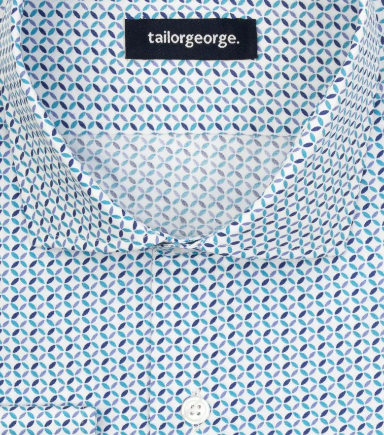 Chemise en popeline imprimée