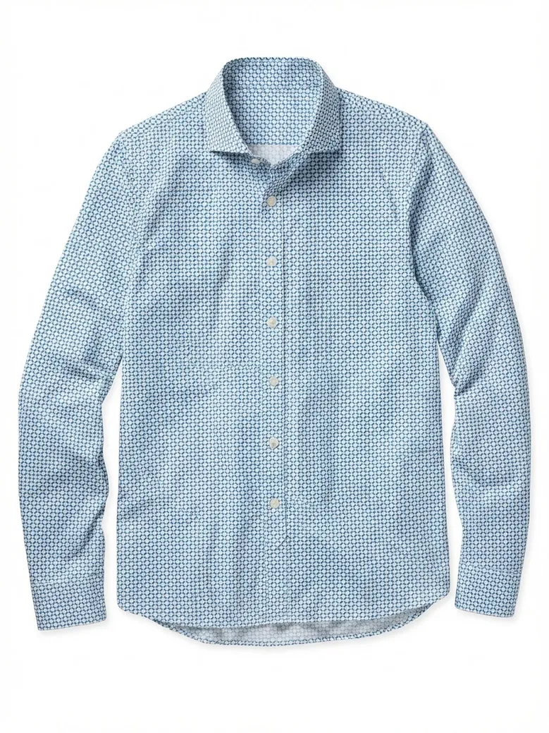 Chemise en popeline imprimée