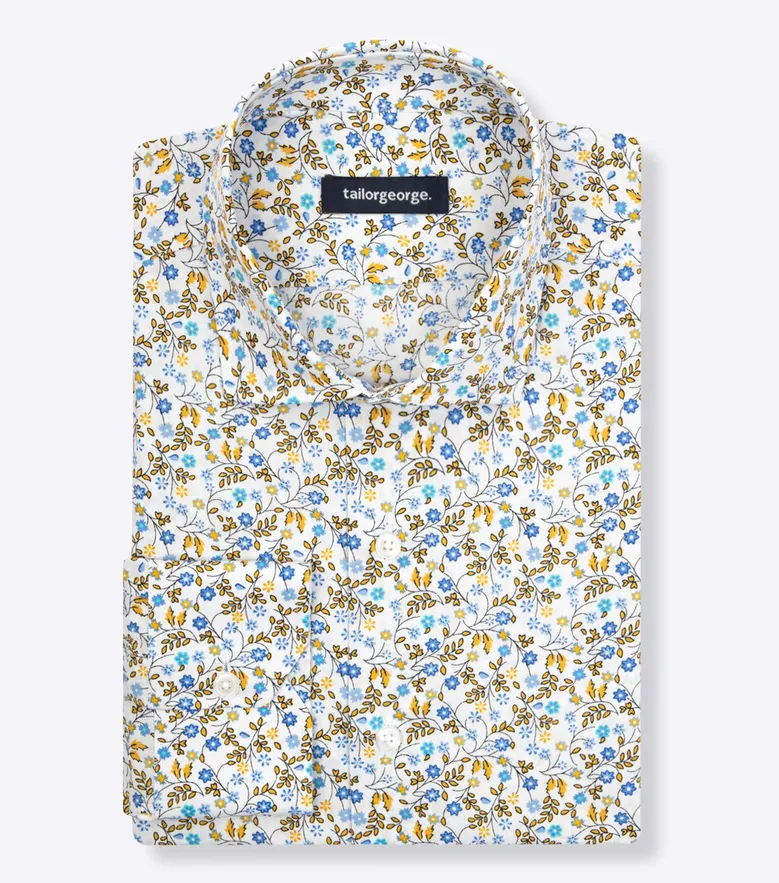 Chemise en popeline imprimée