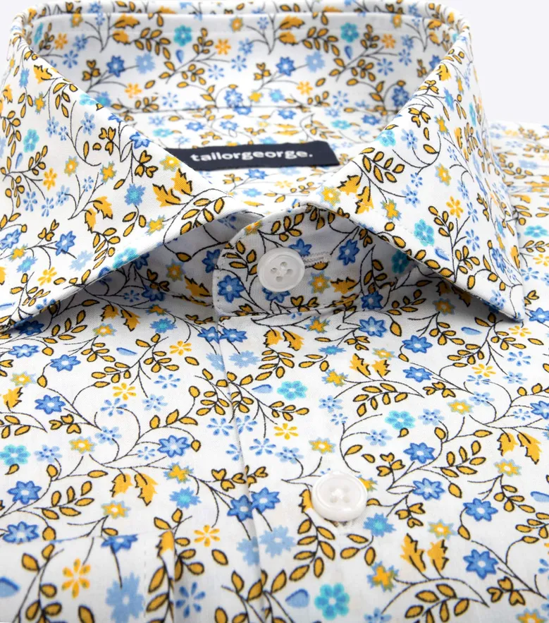 Chemise en popeline imprimée