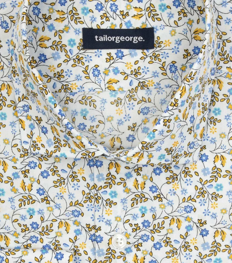 Chemise en popeline imprimée