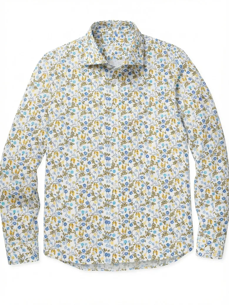 Chemise en popeline imprimée