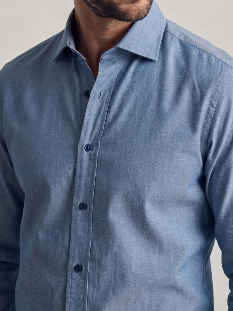 Chemise en chambray