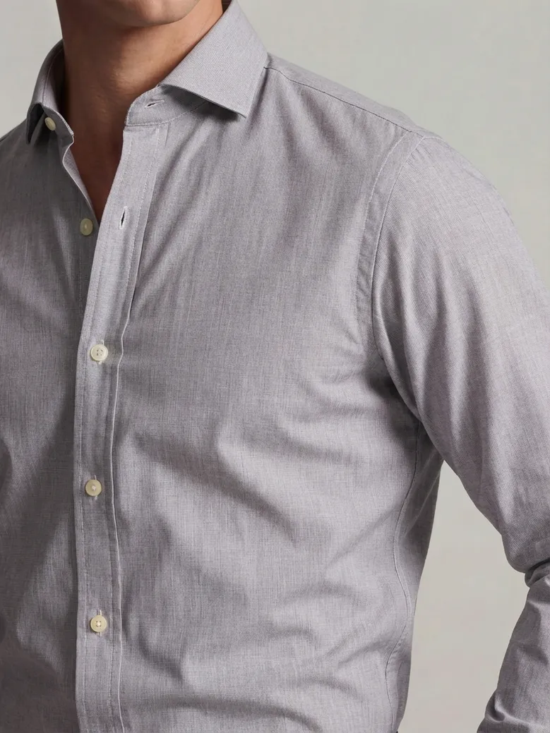 Chemise en fil-à-fil facile à repasser