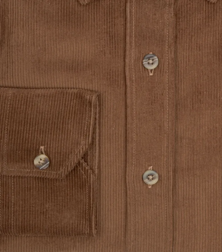 Chemise en velours côtelé épais