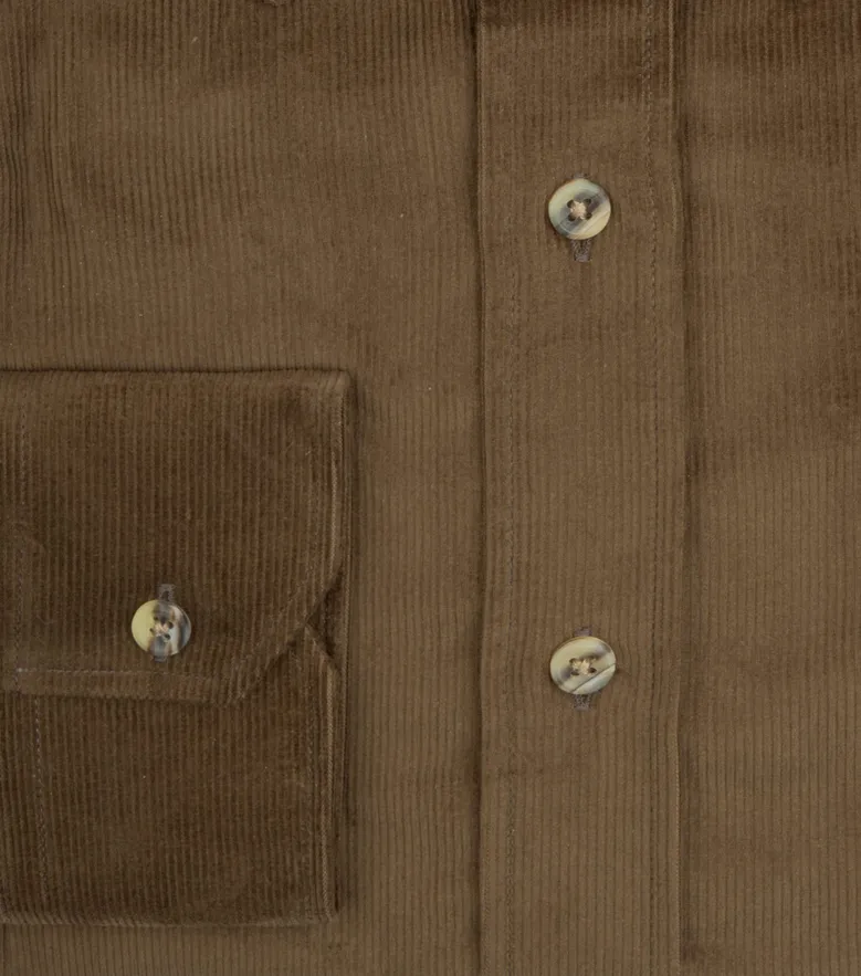 Chemise en velours côtelé épais