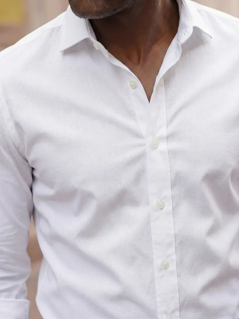 Chemise en lin épais et résistant